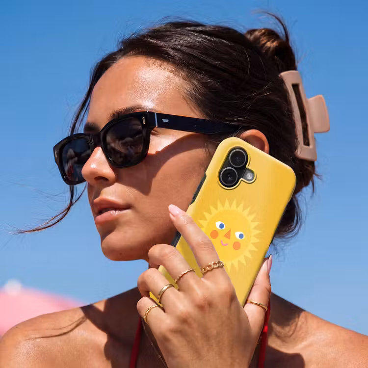 Handyhülle Toughcase - Sonne – Gesicht – Sommer – Illustration – Gelb — 6