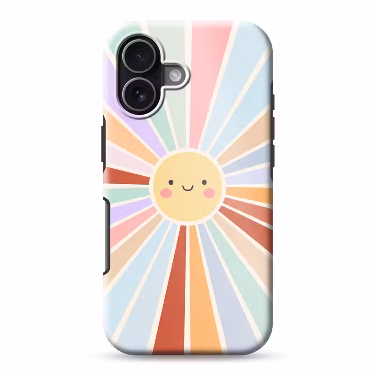 Handyhülle Toughcase - Sonne – Strahlen – Fröhlich – Bunt – Abstrakt — 1