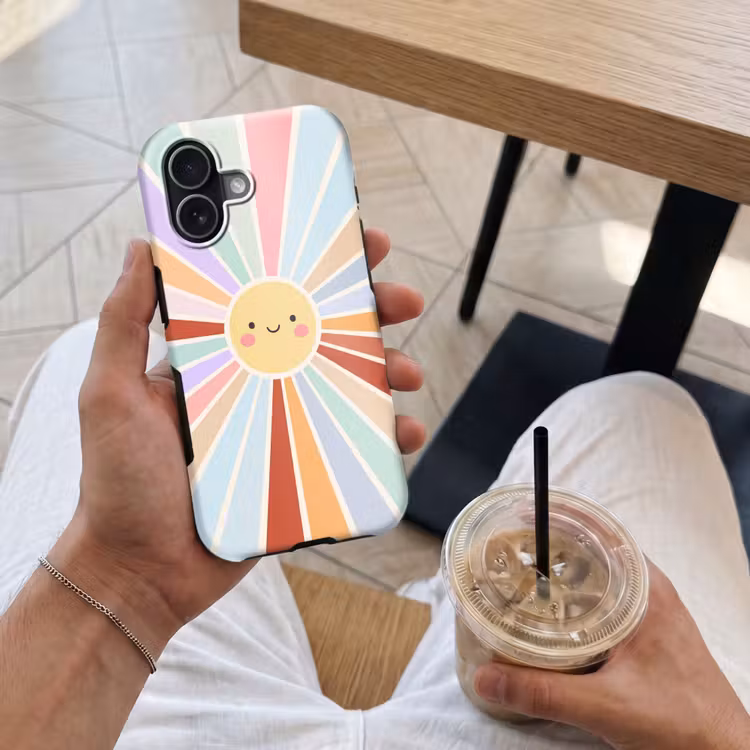Handyhülle Toughcase - Sonne – Strahlen – Fröhlich – Bunt – Abstrakt — 4