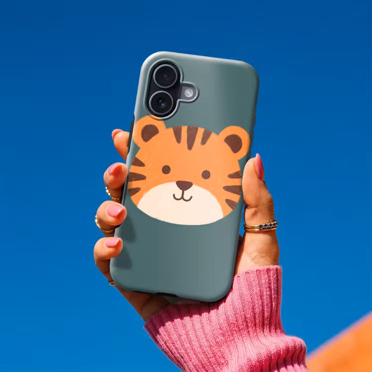 Handyhülle Toughcase - Tiere – Kopf – Orange – Illustration – Modern — 2