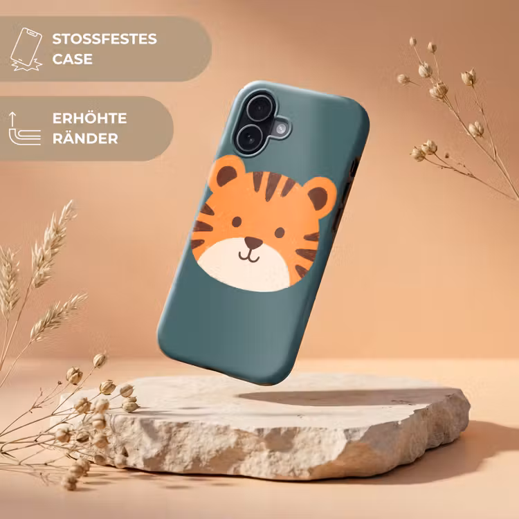 Handyhülle Toughcase - Tiere – Kopf – Orange – Illustration – Modern — 5