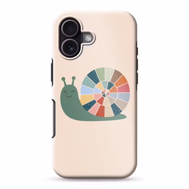 Handyhülle Toughcase - Tiere – Schnecke – Bunt – Illustration — 1