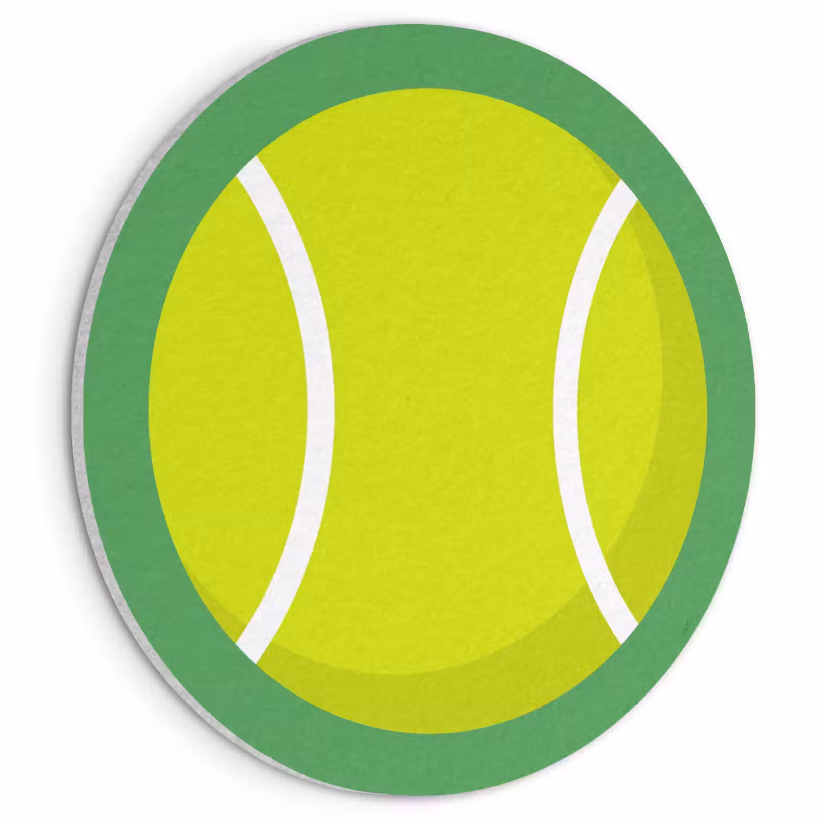 Akustikbild - Rund - Ball – Gelb – Sport – Grün – Illustration — 1