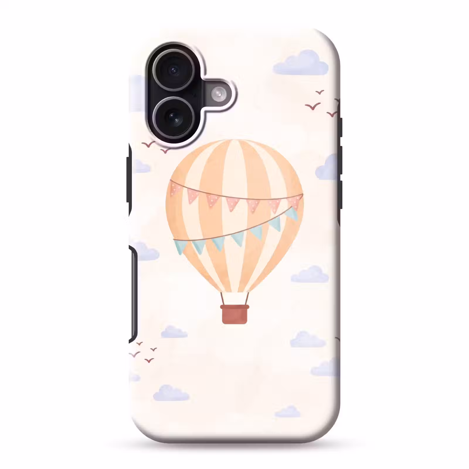 Handyhülle Toughcase - Heißluftballon – Wolken – Illustration – Sanft – Kinderzimmer — 1