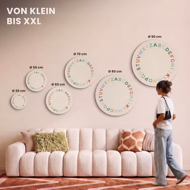 Akustikbild - Rund - Alphabet – Kreis – Bildung – Spielerisch – Farbenfroh — 7