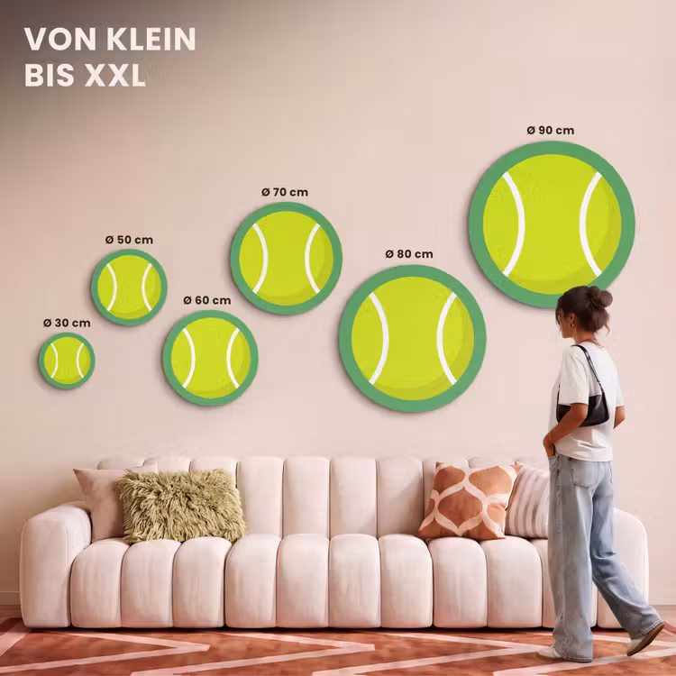 Akustikbild - Rund - Ball – Gelb – Sport – Grün – Illustration — 7