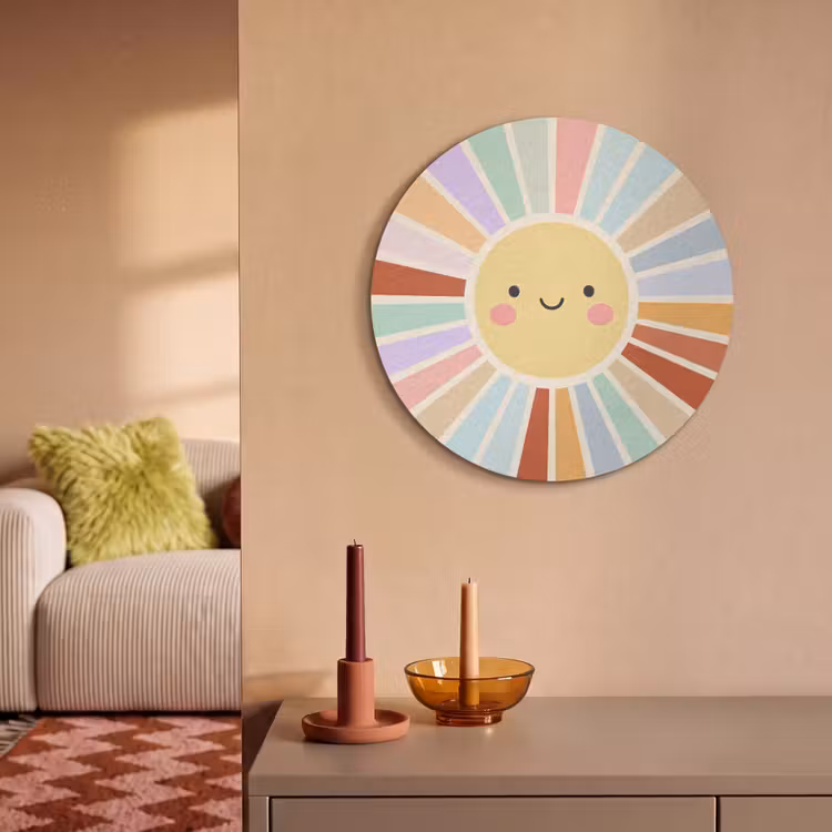 Akustikbild - Rund - Sonne – Strahlen – Fröhlich – Bunt – Abstrakt — 2