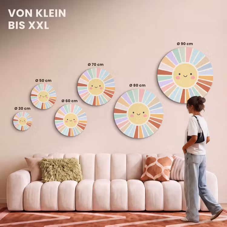 Akustikbild - Rund - Sonne – Strahlen – Fröhlich – Bunt – Abstrakt — 7