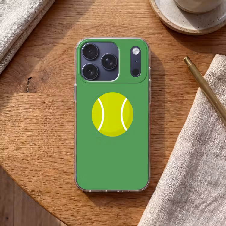 Handyhülle - Ball – Gelb – Sport – Grün – Illustration — 2