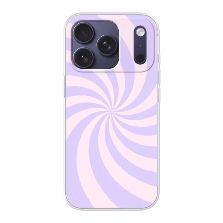 Handyhülle - Muster – Spirale – Abstrakt – Modern – Lila-Rosa — 1