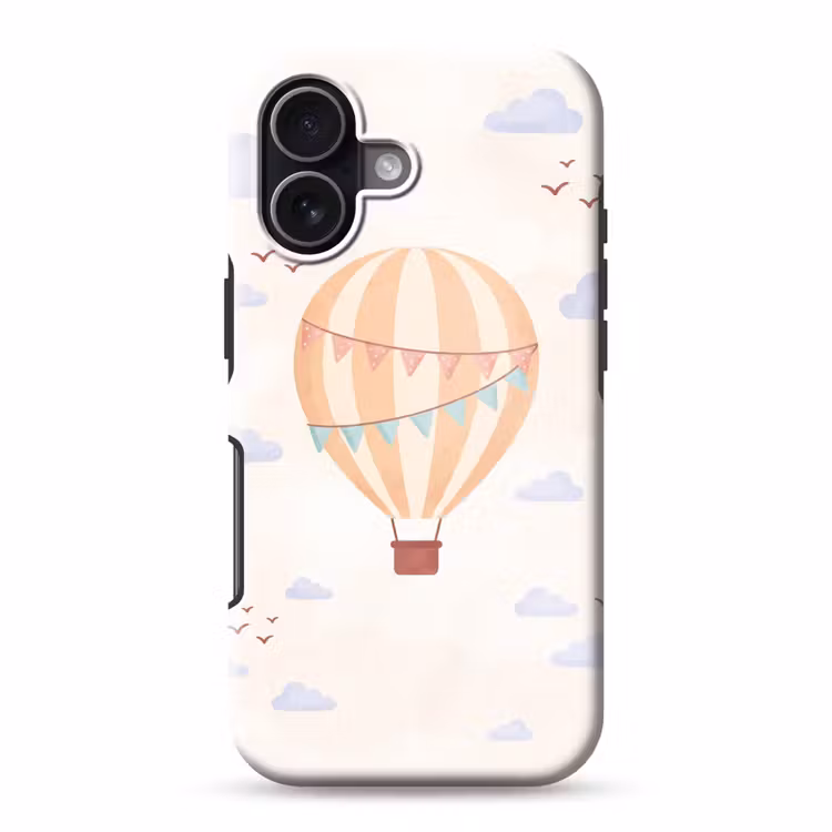 Handyhülle Toughcase - Heißluftballon – Wolken – Illustration – Sanft – Kinderzimmer — 1