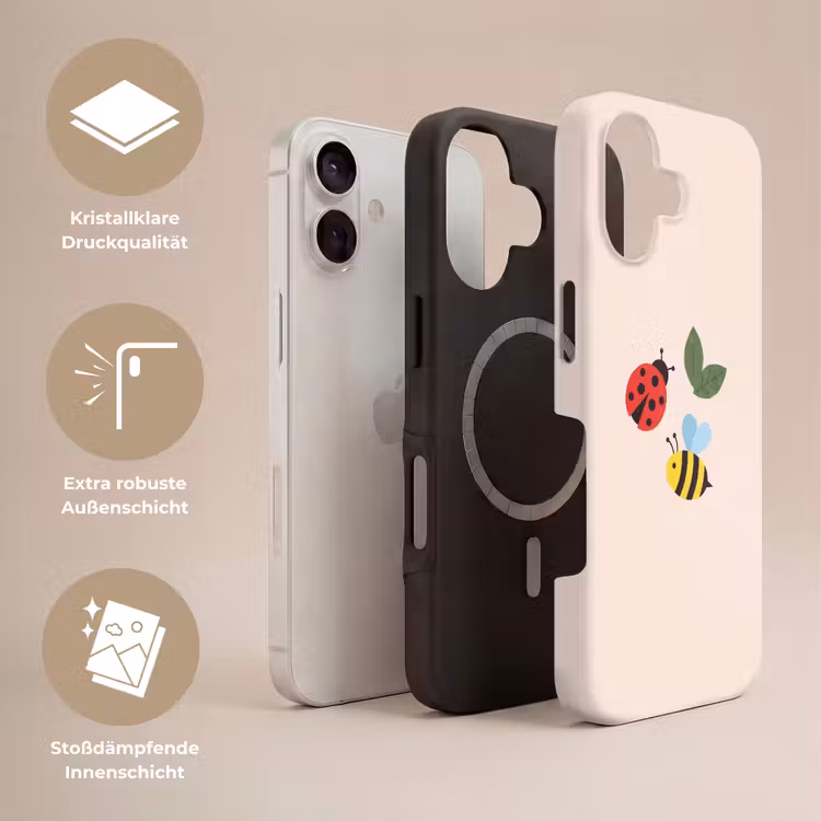 Handyhülle Toughcase - Insekt – Blatt – Natur – Verspielt – Illustration — 3