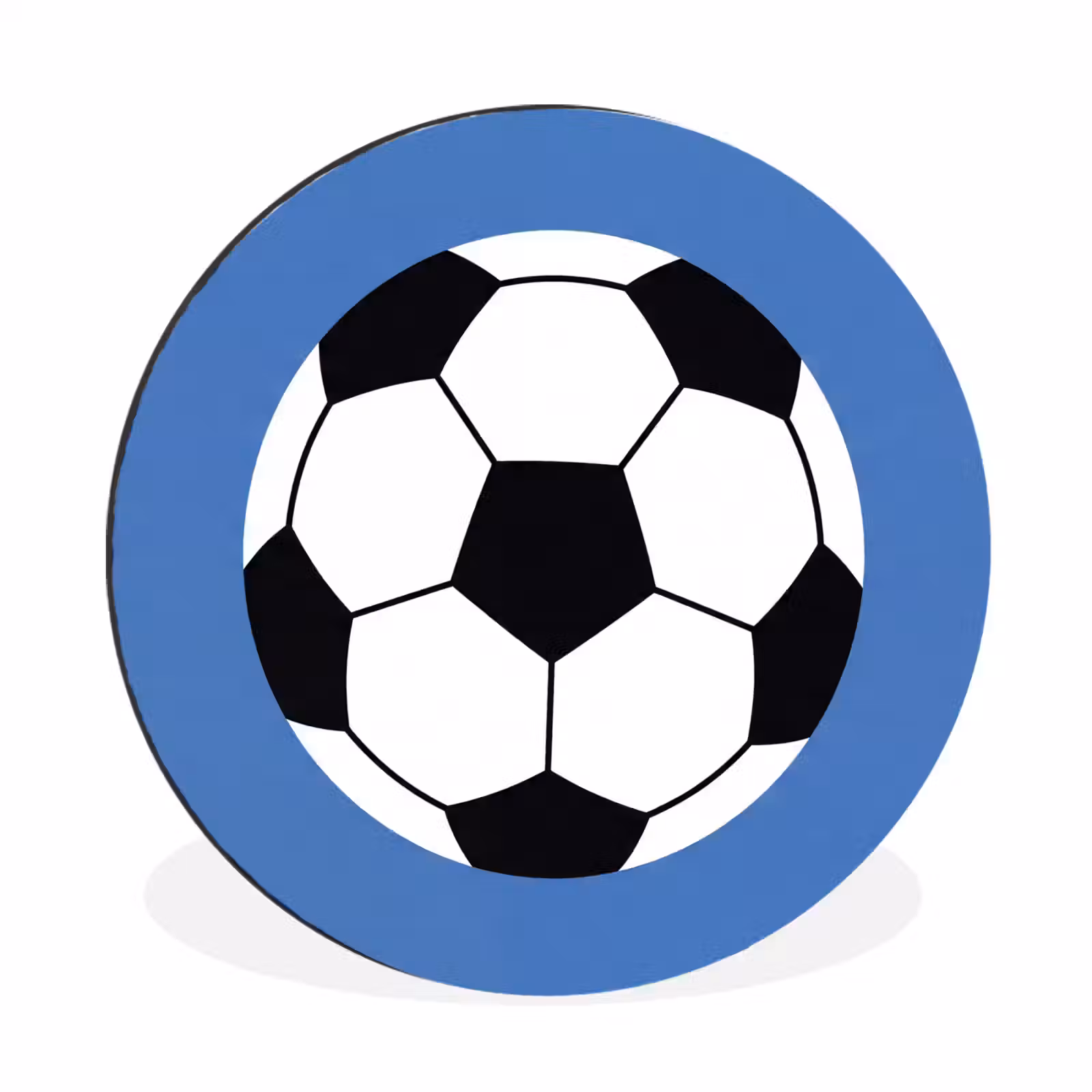 Fußball – Schwarz-Weiß – Sport – Illustration – Blau — 1
