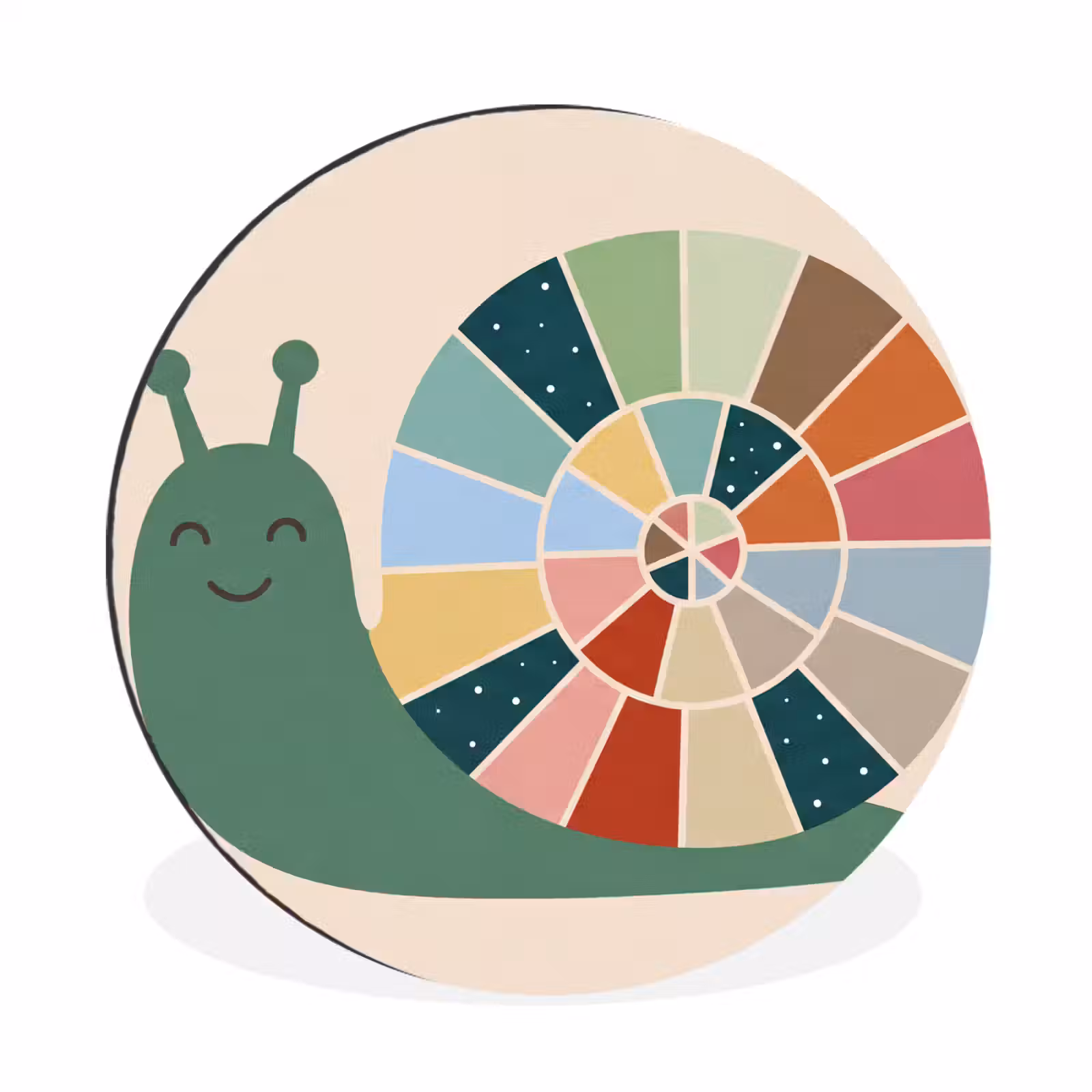 Tiere – Schnecke – Bunt – Illustration — 1