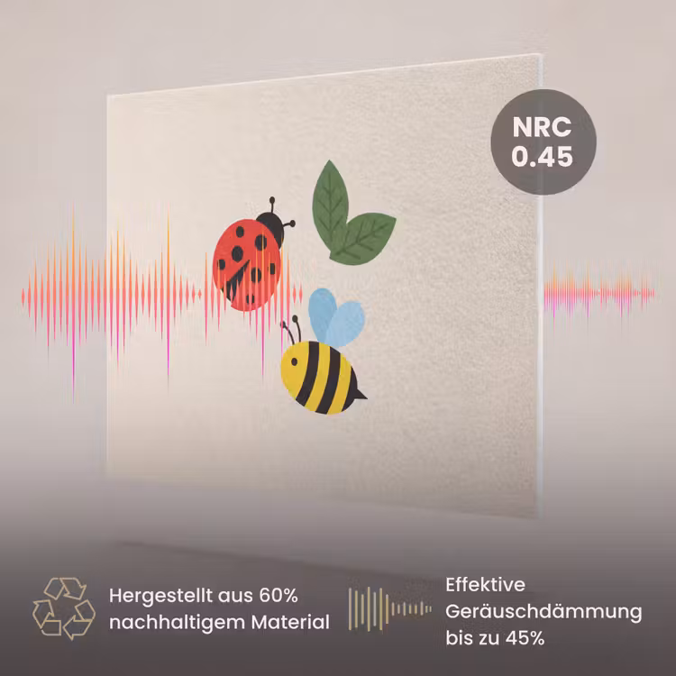 Akustikbild - Insekt – Blatt – Natur – Verspielt – Illustration — 3