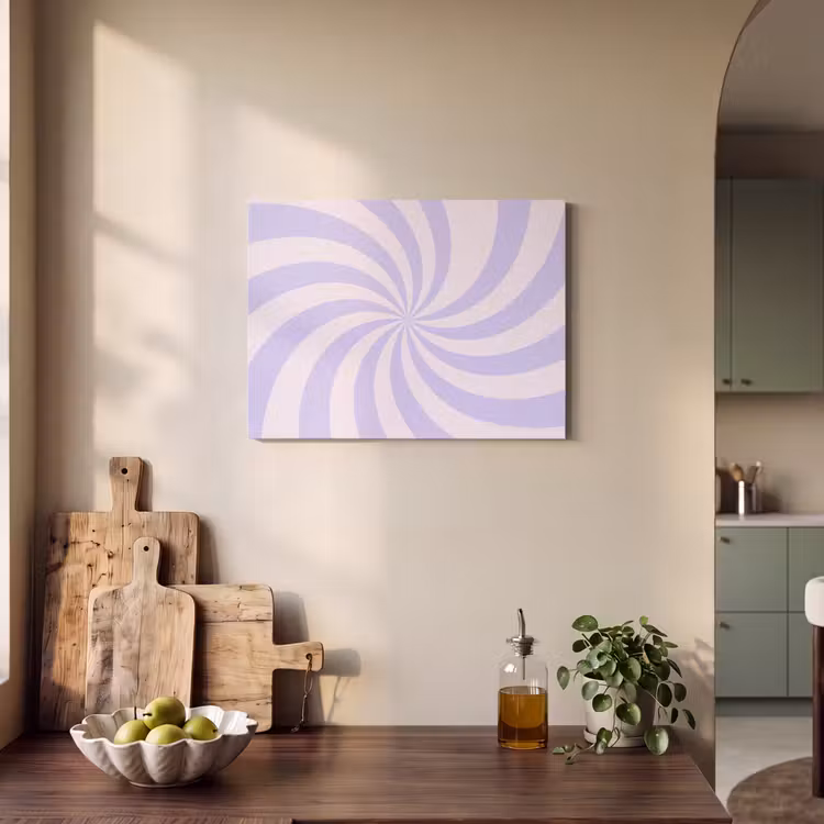 Akustikbild - Muster – Spirale – Abstrakt – Modern – Lila-Rosa — 4