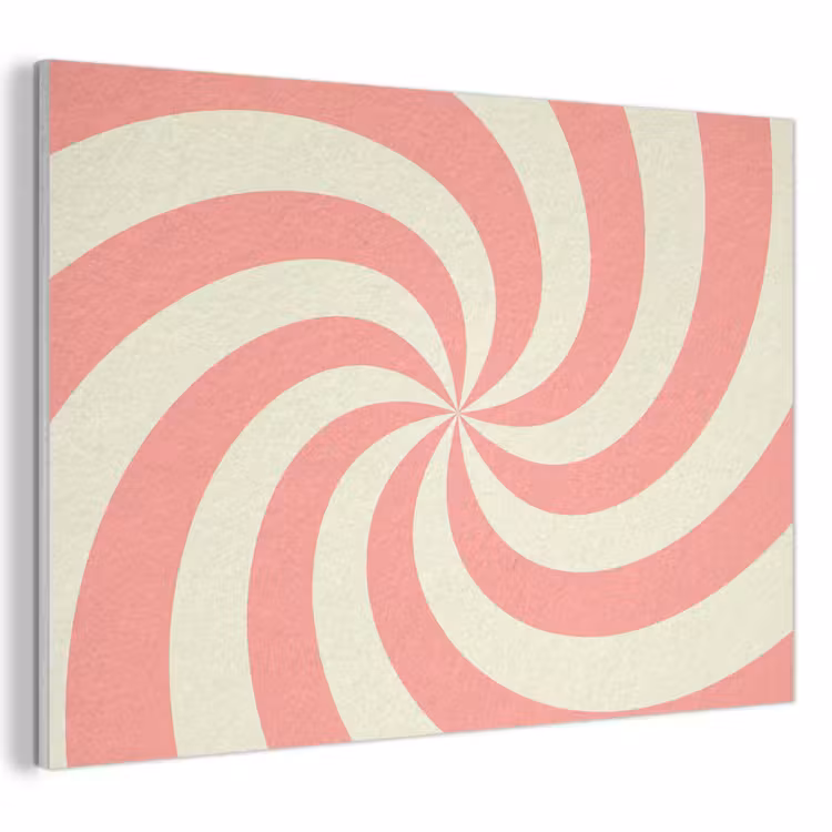 Akustikbild - Spirale – Muster – Abstrakt – Rosa – Beige — 1