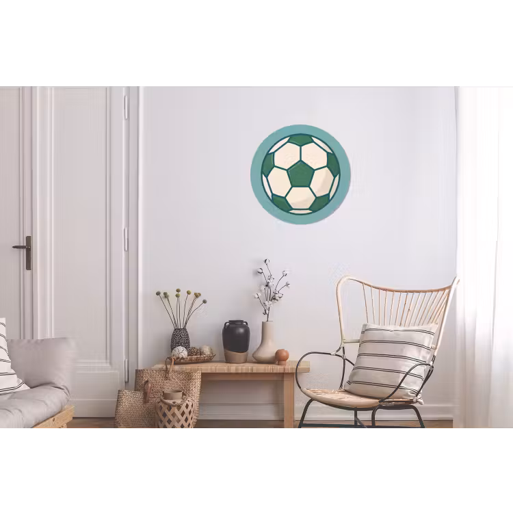 Fußball – Geometrisch – Sport – Illustration – Blaugrün — 2