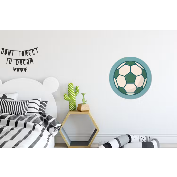Fußball – Geometrisch – Sport – Illustration – Blaugrün — 4