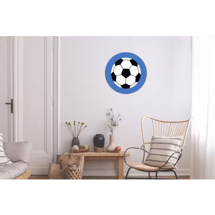 Fußball – Schwarz-Weiß – Sport – Illustration – Blau — 2