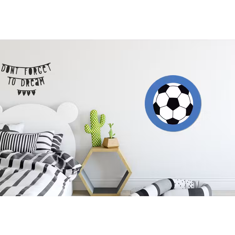 Fußball – Schwarz-Weiß – Sport – Illustration – Blau — 4