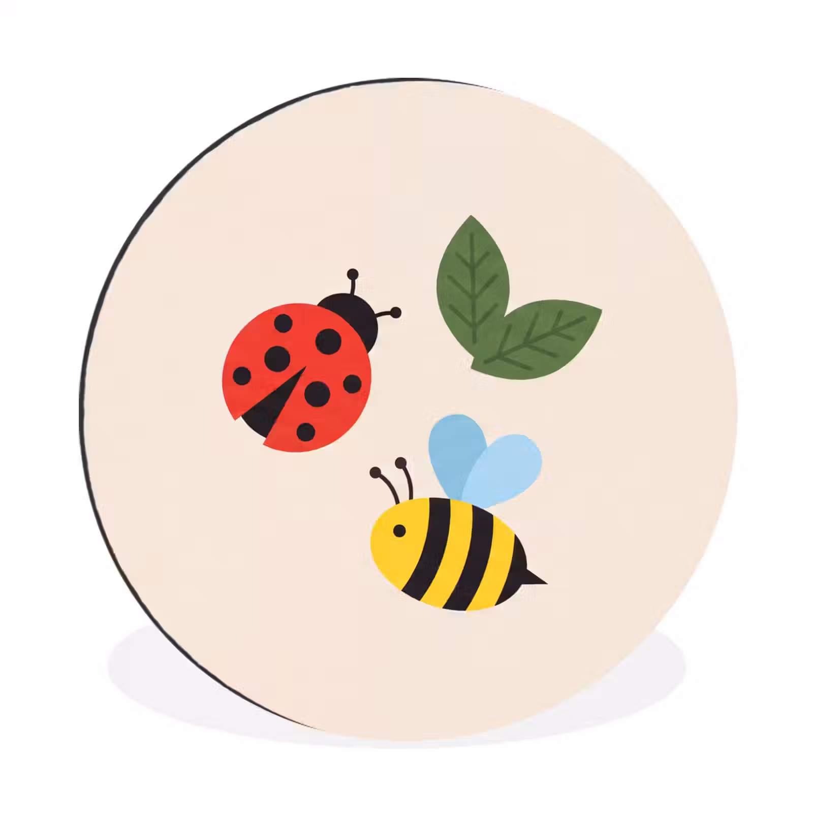 Insekt – Blatt – Natur – Verspielt – Illustration — 1