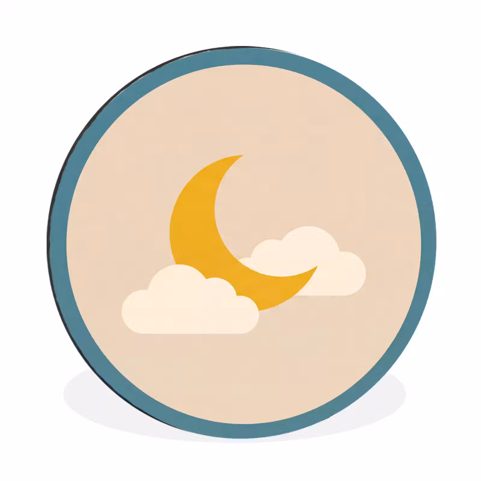 Mond – Wolken – Natur – Abstrakt – Gelb — 1