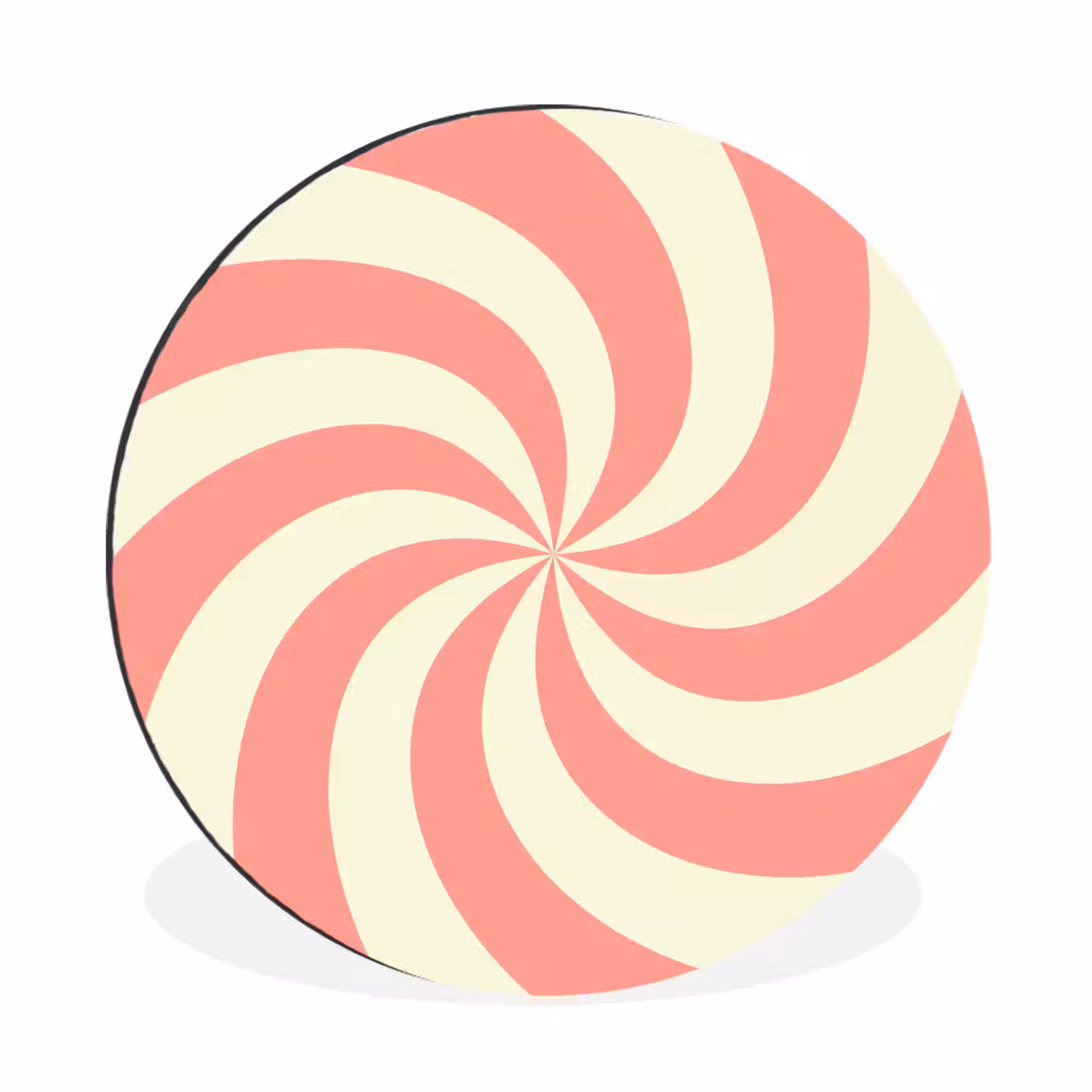 Spirale – Muster – Abstrakt – Rosa – Beige — 1