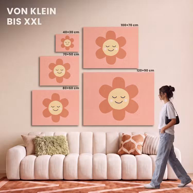 Akustikbild - Blumen – Zeichentrickfilm – Kind – Rosa — 7