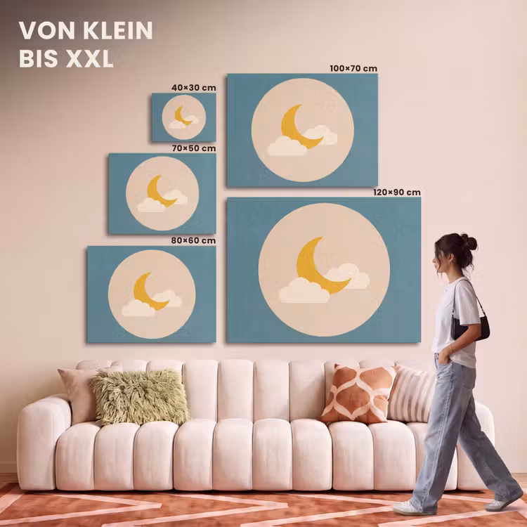 Akustikbild - Mond – Wolken – Natur – Abstrakt – Gelb — 7