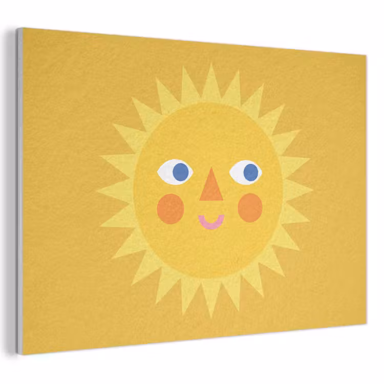 Akustikbild - Sonne – Gesicht – Sommer – Illustration – Gelb — 1
