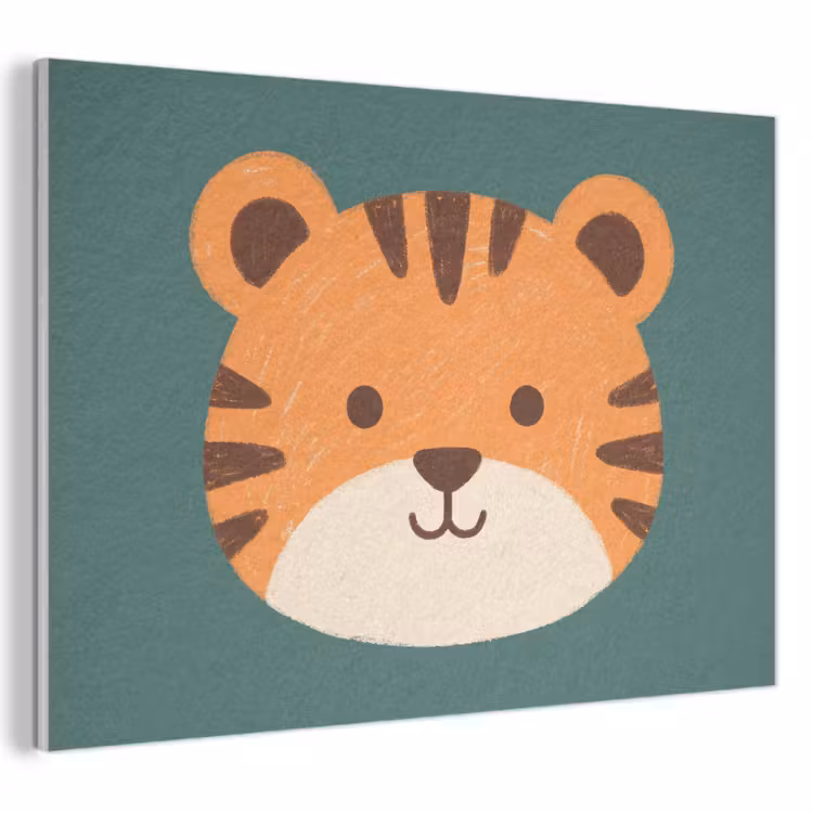 Akustikbild - Tiere – Kopf – Orange – Illustration – Modern — 1