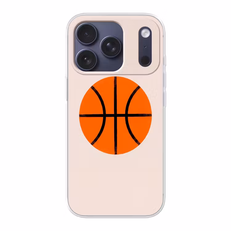 Handyhülle - Basketball – Ball – Sport – Illustration – Orange — 1