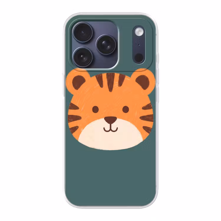 Handyhülle - Tiere – Kopf – Orange – Illustration – Modern — 1
