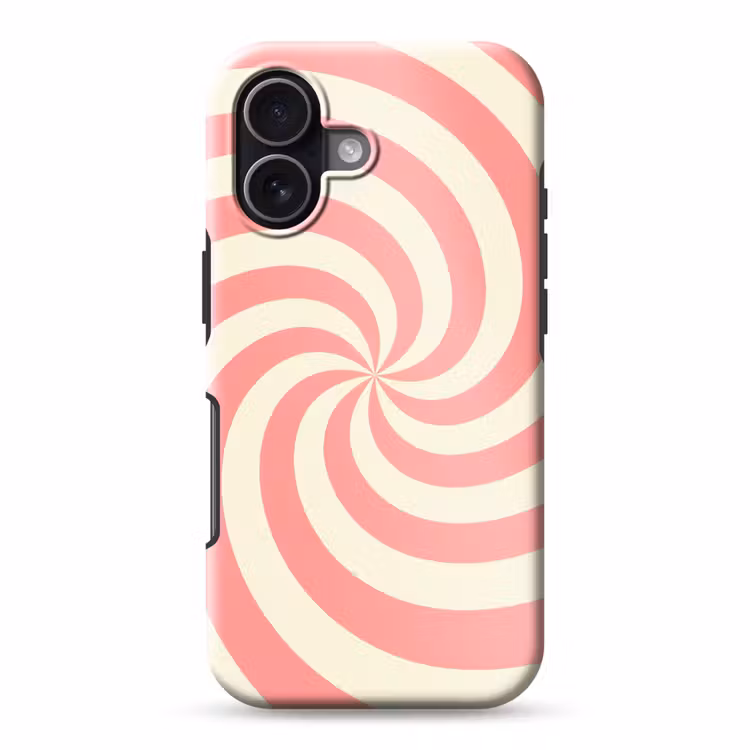 Handyhülle Toughcase - Spirale – Muster – Abstrakt – Rosa – Beige — 1