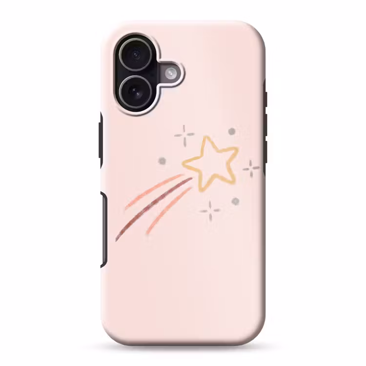 Handyhülle Toughcase - Stern – Fallend – Illustration – Pastell — 1