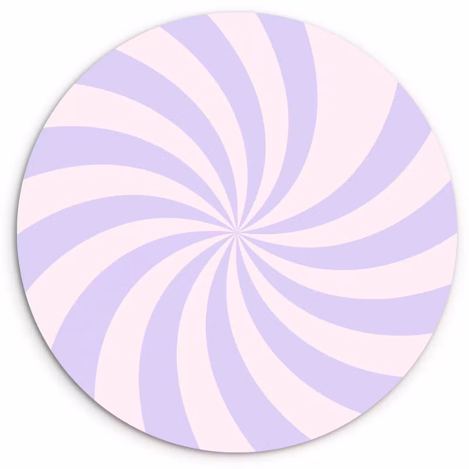 Glasbild Rund - Muster – Spirale – Abstrakt – Modern – Lila-Rosa — 1