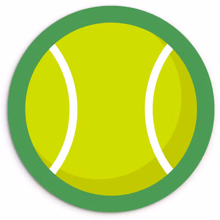 Glasbild Rund - Ball – Gelb – Sport – Grün – Illustration — 1