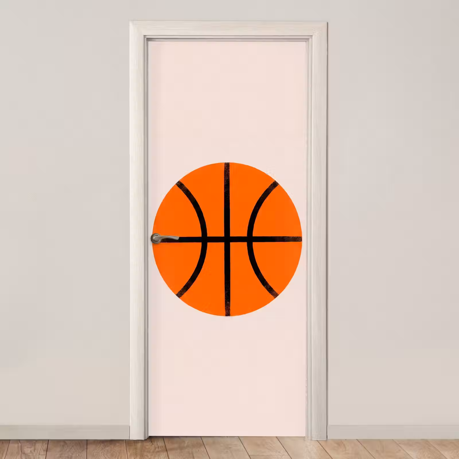 Türtapete - Basketball – Ball – Sport – Illustration – Orange — 1