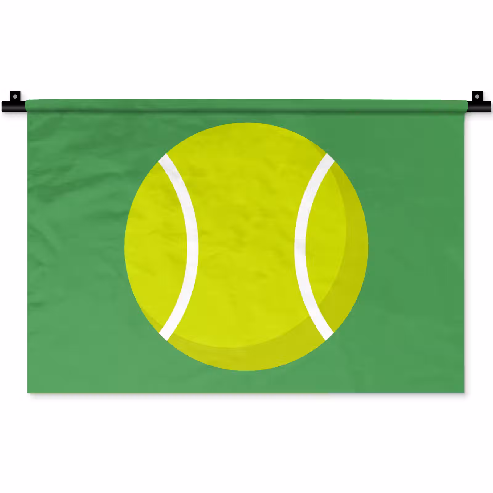 Wandteppich - Ball – Gelb – Sport – Grün – Illustration — 1