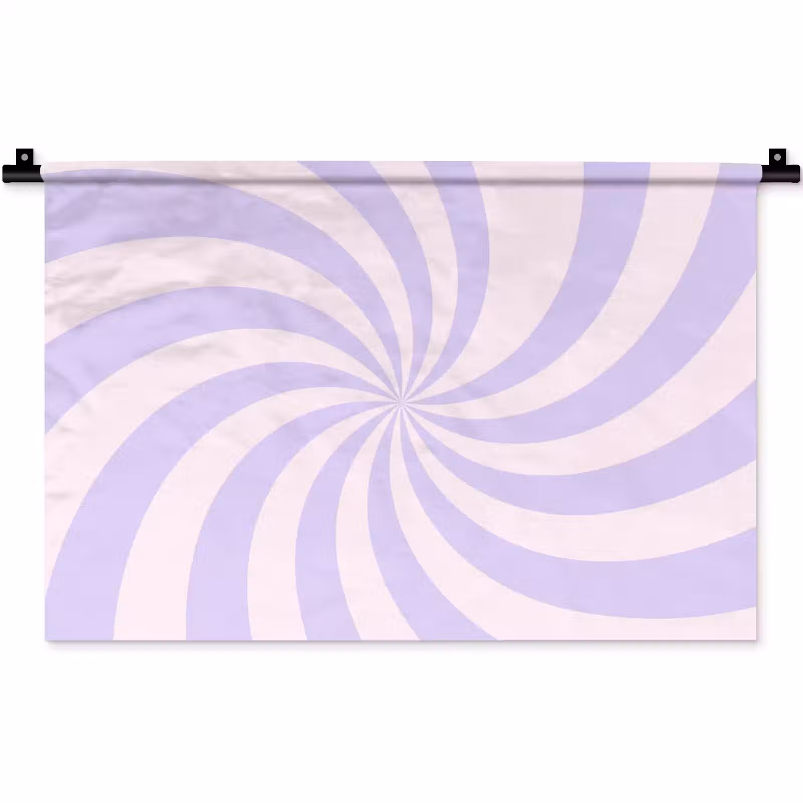 Wandteppich - Muster – Spirale – Abstrakt – Modern – Lila-Rosa — 1