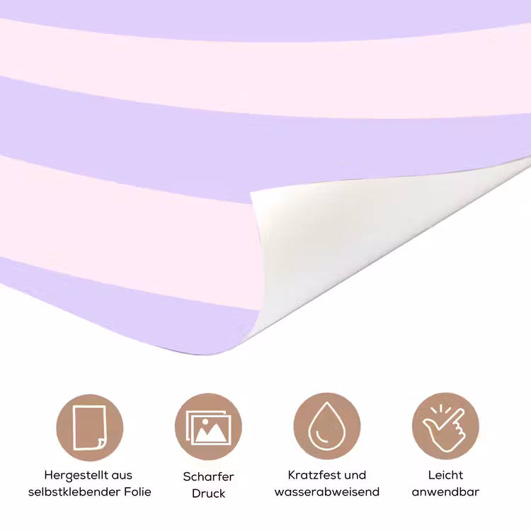 Türtapete - Muster – Spirale – Abstrakt – Modern – Lila-Rosa — 8