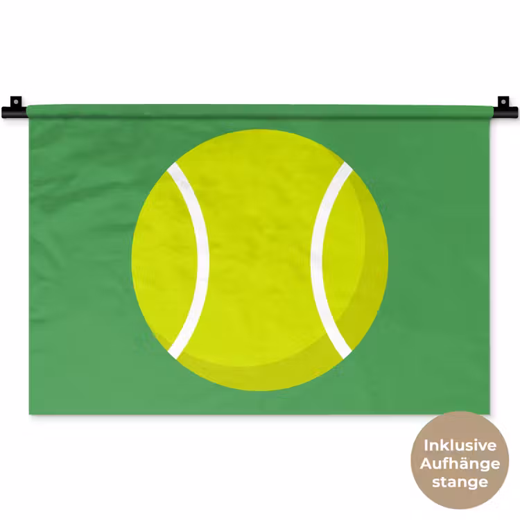Wandteppich - Ball – Gelb – Sport – Grün – Illustration — 9