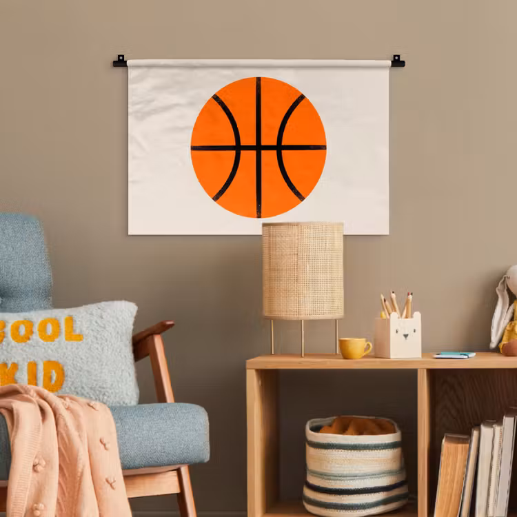 Wandteppich - Basketball – Ball – Sport – Illustration – Orange — 5