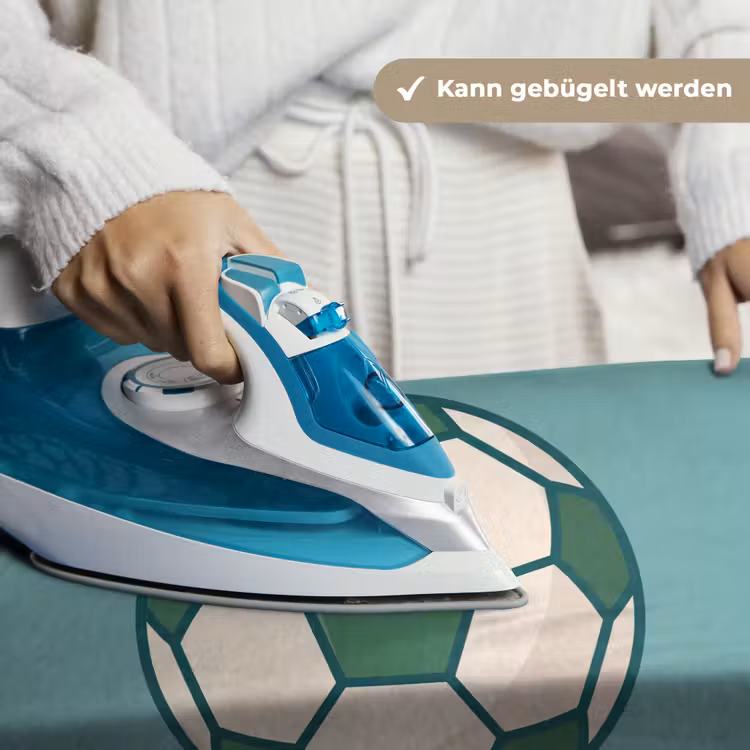 Wandteppich - Fußball – Geometrisch – Sport – Illustration – Blaugrün — 10