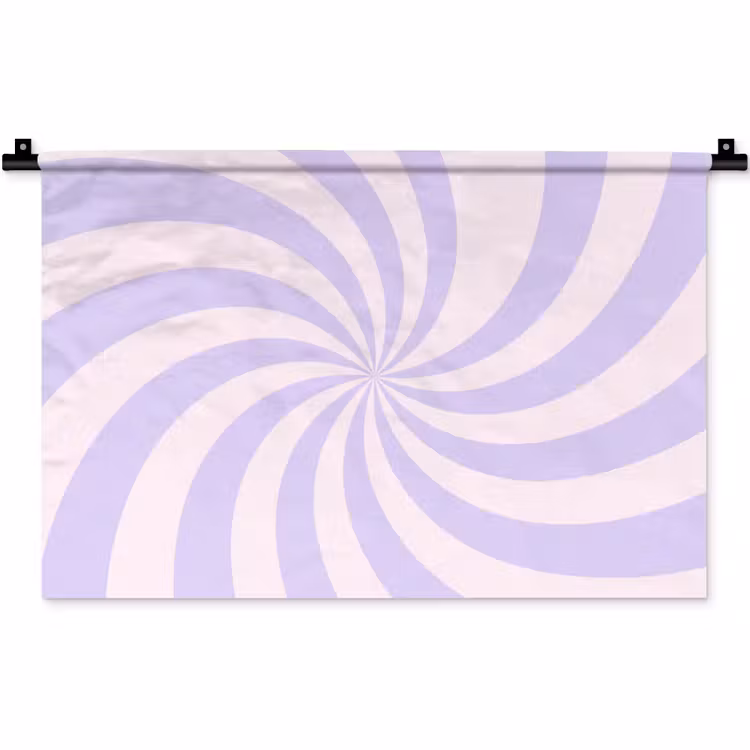 Wandteppich - Muster – Spirale – Abstrakt – Modern – Lila-Rosa — 1