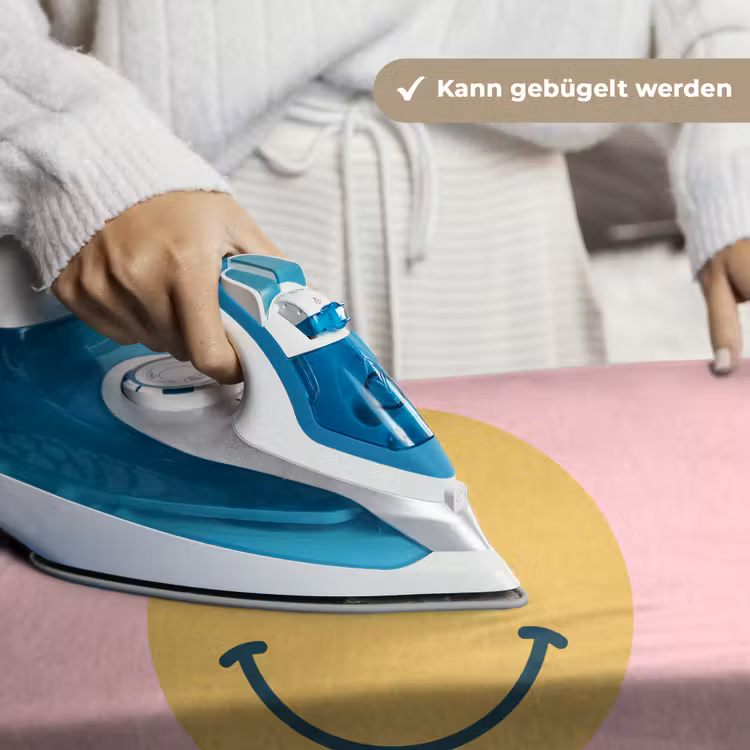 Wandteppich - Smiley – Gelb – Rosa – Symbol – Minimalistisch — 10