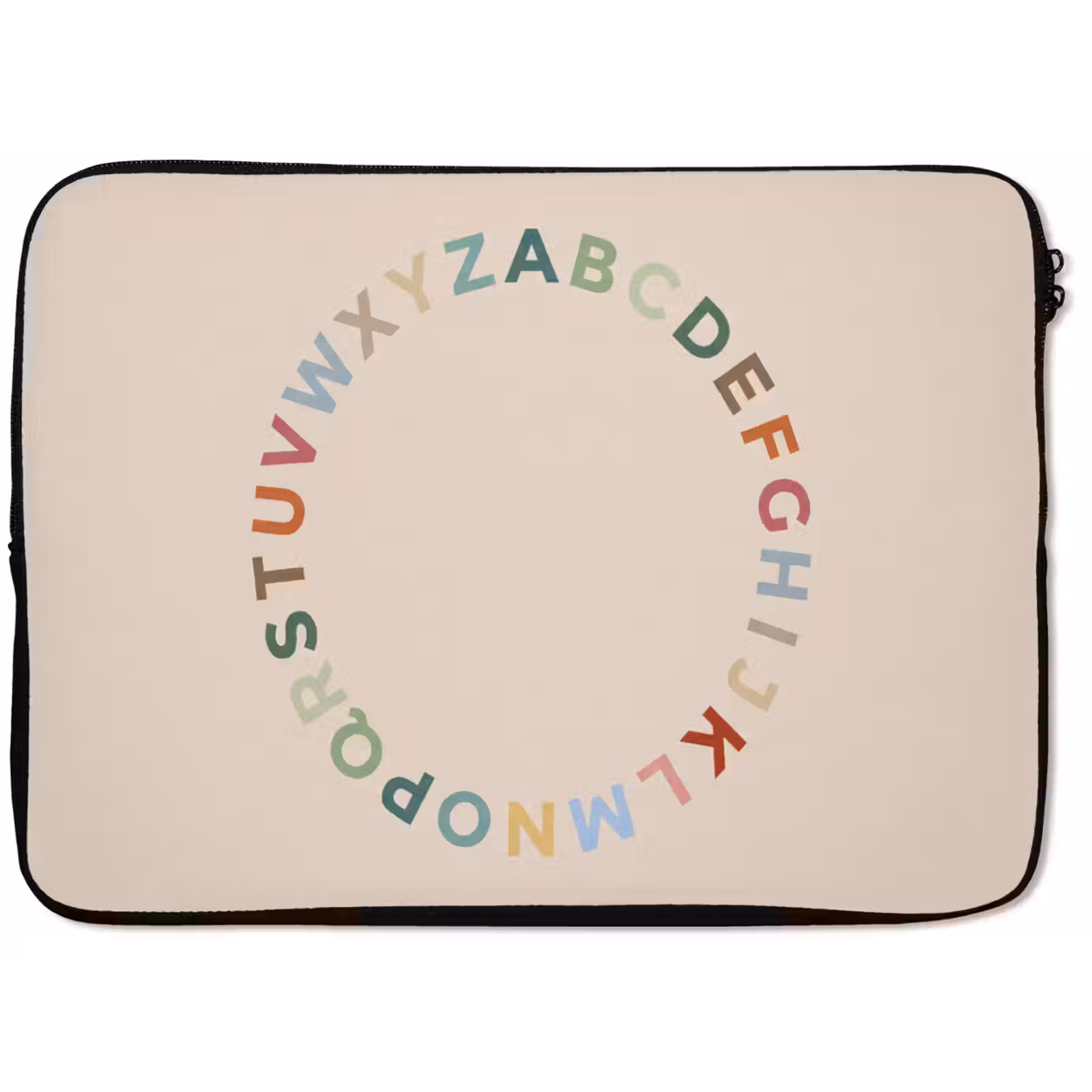 Laptop hülle - Alphabet – Kreis – Bildung – Spielerisch – Farbenfroh — 1