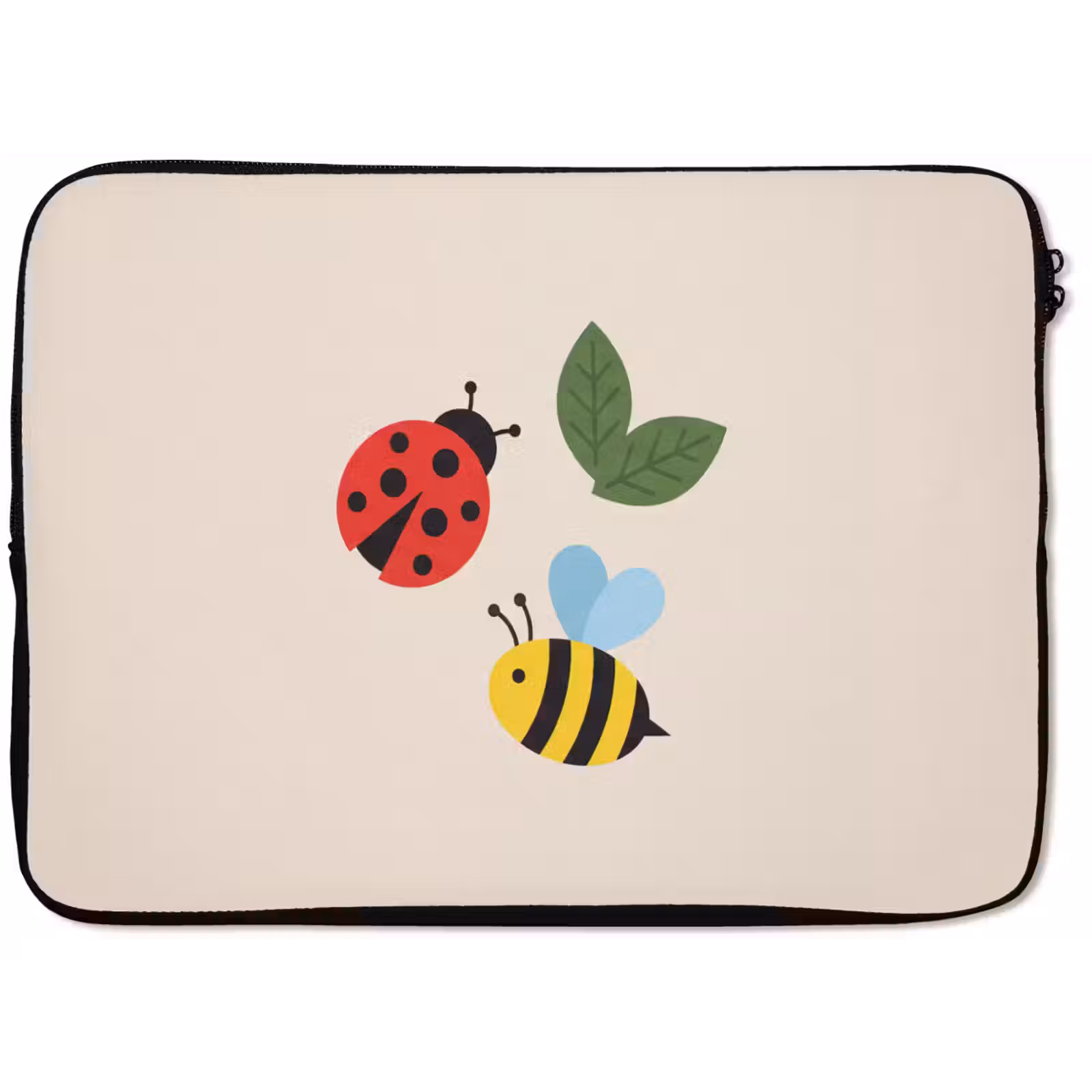 Laptop hülle - Insekt – Blatt – Natur – Verspielt – Illustration — 1