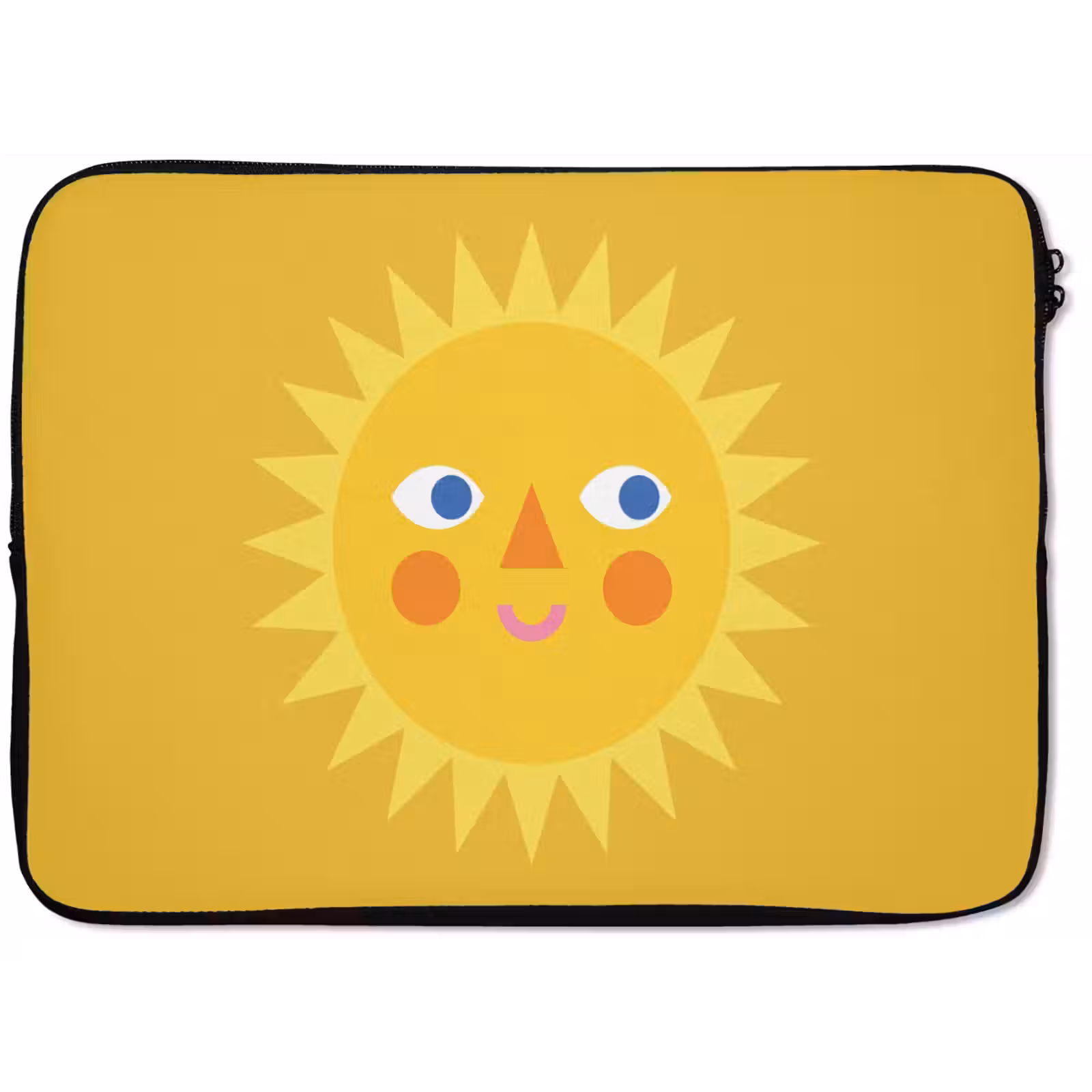 Laptop hülle - Sonne – Gesicht – Sommer – Illustration – Gelb — 1